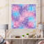 Violet et mauve abstrait avec étincelles - Impression sur toile-67444456-67444449