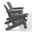 Ensemble de chaises d'extérieur en poly Adirondack avec plateau de connexion et porte-gobelet-182921133
