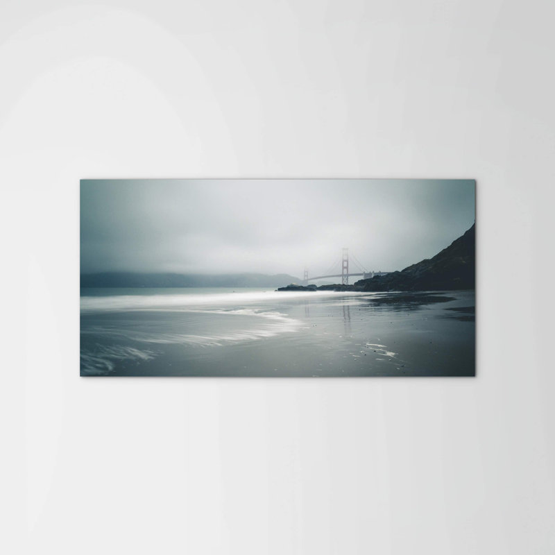 Golden Gate Bridge by Etienne Desclides 50cm H x 100cm W High Quality Print on Frameless Panel, Lightweight, Ready to Hang