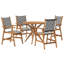 Solid Wood Patio Dining Set Table,