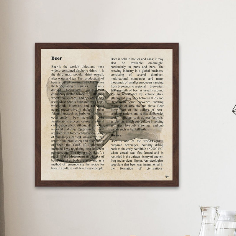 «Beer Toast» par Eyre Tarney - impression, H 12 po x l 12 po x P 1,5 po