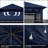 12 pi. L 10 pi. D Pavillon de jardin en acier-61851539