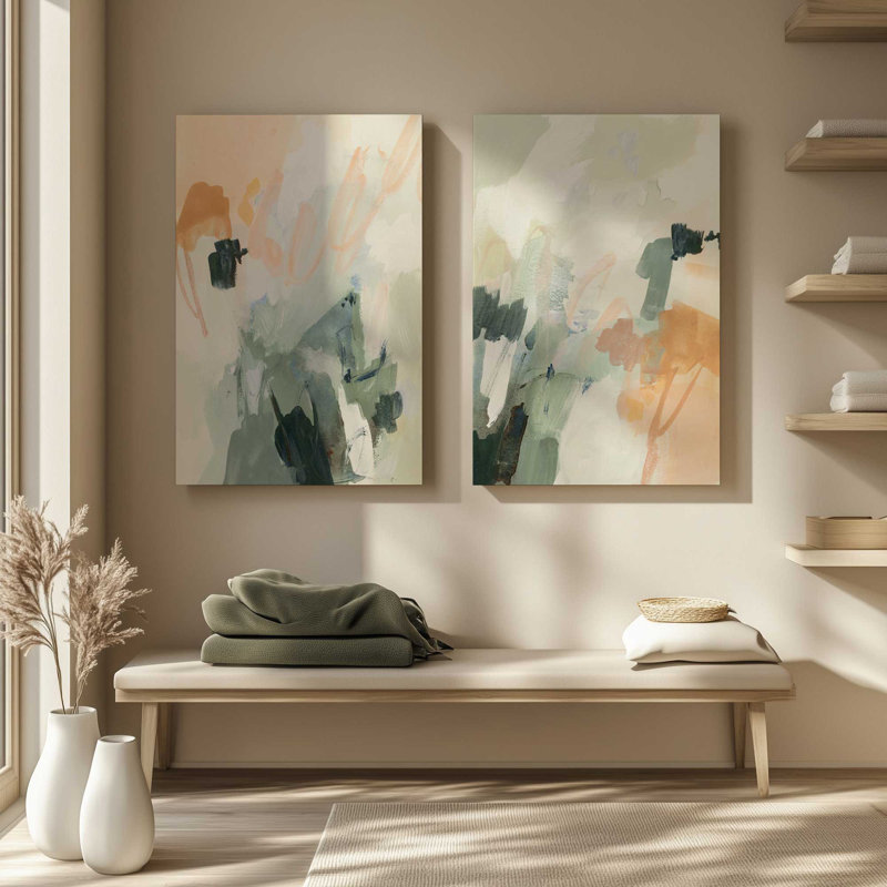 Whispers of Nature Set of 2, 19" H x 16" W, Wrapped Canvas