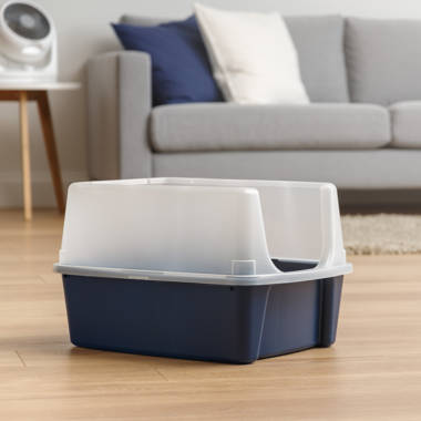 Iris Plastic Standard Litter Box & Reviews | Wayfair