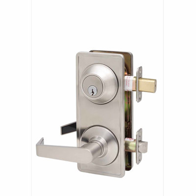 Commercial Levers With Deadbolt Universal/Reversible Entry Set