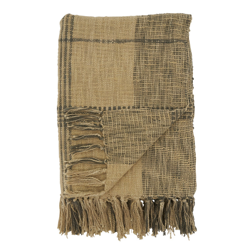 Couverture en coton Chelse, Naturel