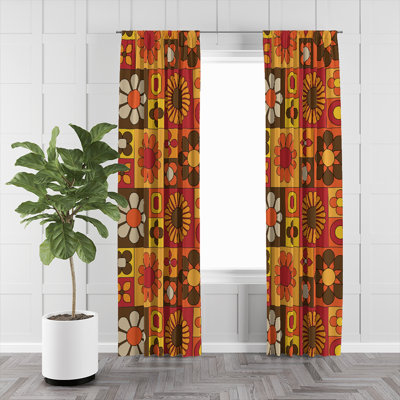 Semi Sheer Curtain Pair