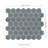Blue Maris Hexagon 10 in. x 11 in. Glossy Porcelain Mosaic Floor and Wall Tile