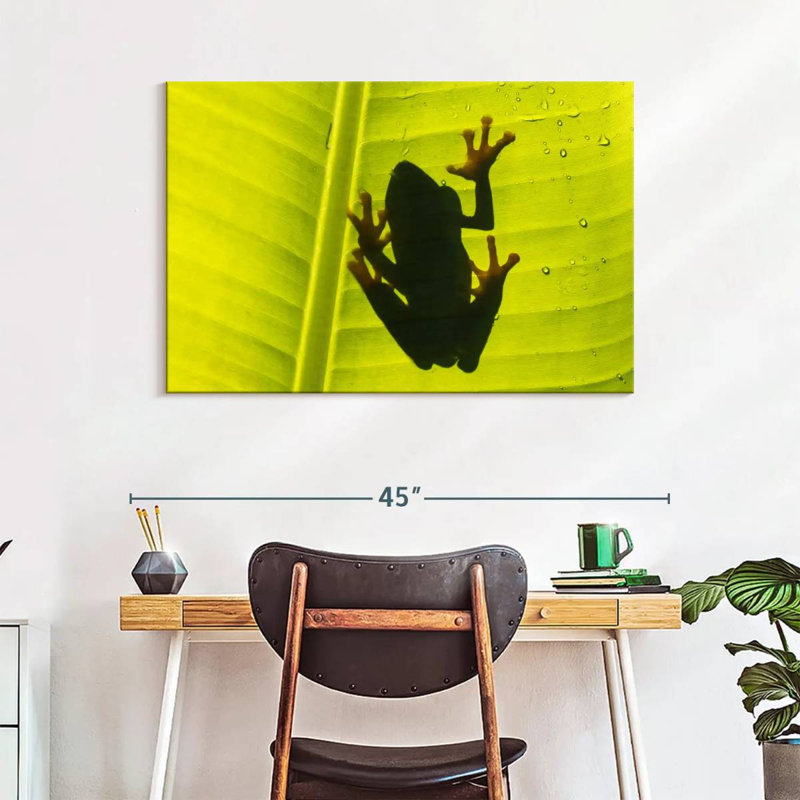 Frog On Leaf, 26" H x 39" W
