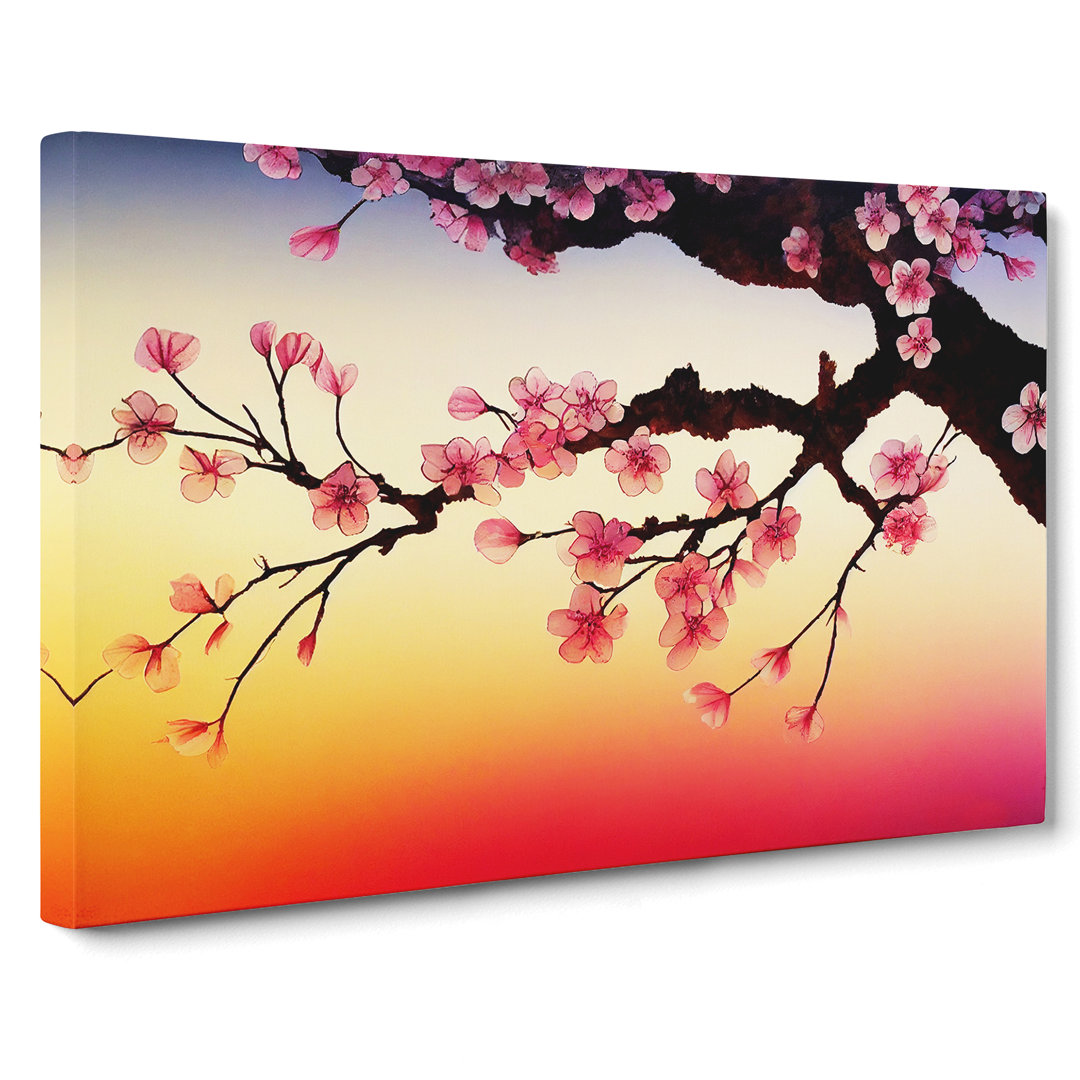 Miraculous Cherry Blossom Tree Flowers - Wrapped Canvas