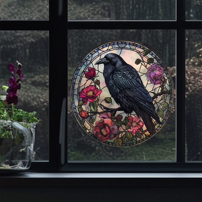 2 pièces décoratives de fenêtre d'Halloween