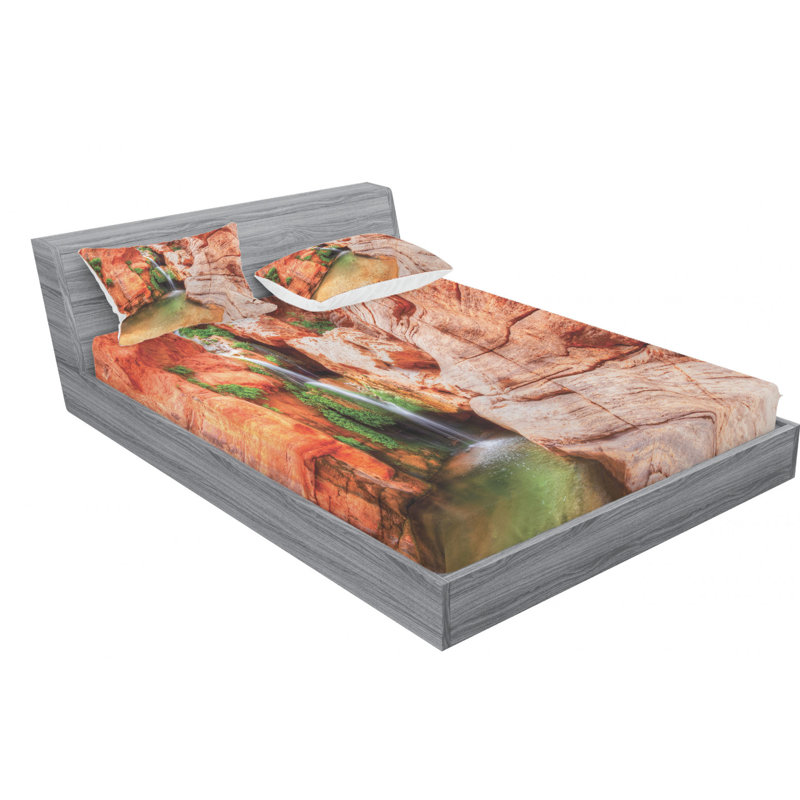 Microfiber Sheet Set, Queen Sheet Set with Fitted Sheet