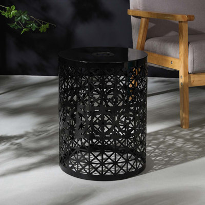 Table d'appoint avec lumière solaire intégrée