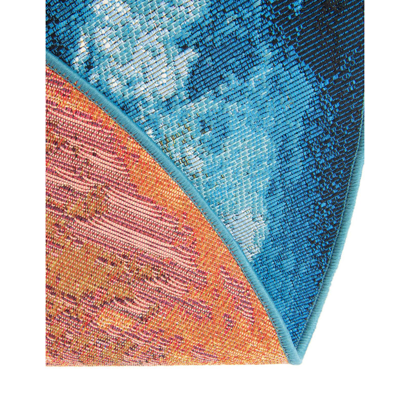 Keazia Indoor/Outdoor Area Rug, Round 7'10"