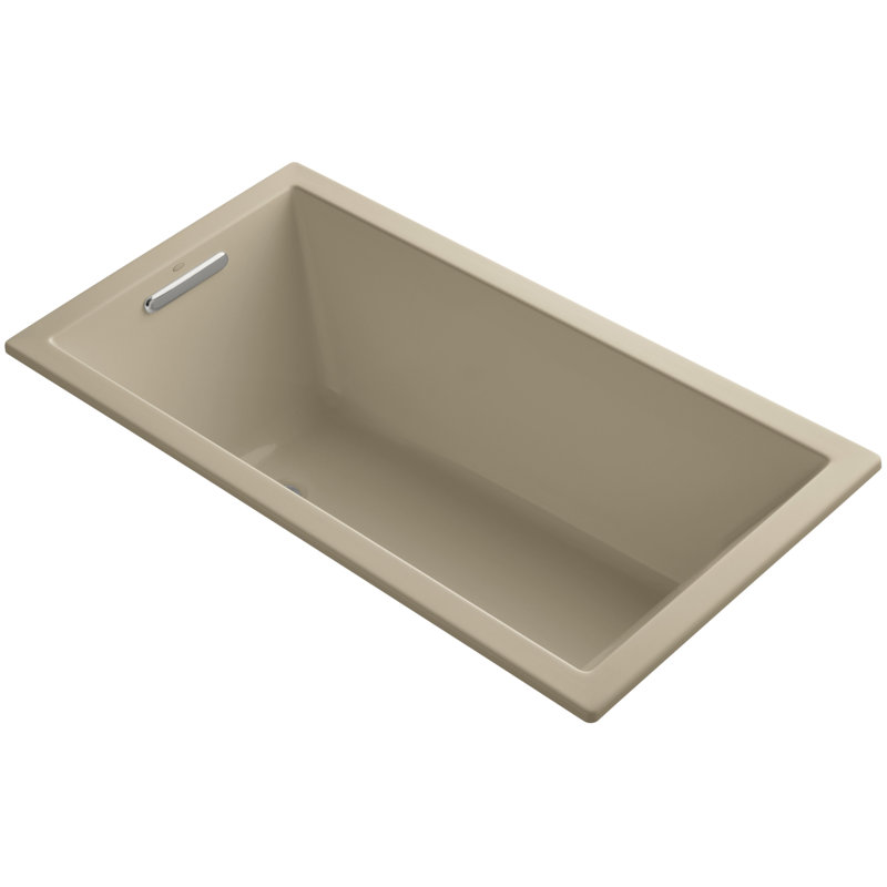 Underscore 60" x 32" Soaking Bathtub, Ice Grey, Yes