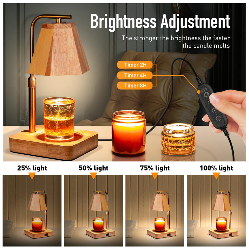 Carreras Wood Tabletop Wax Warmer