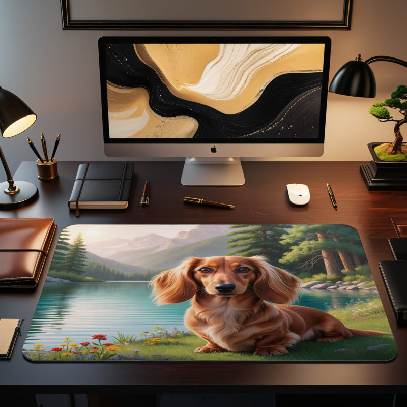 Polyester Desk Pad, 31.5x15.5