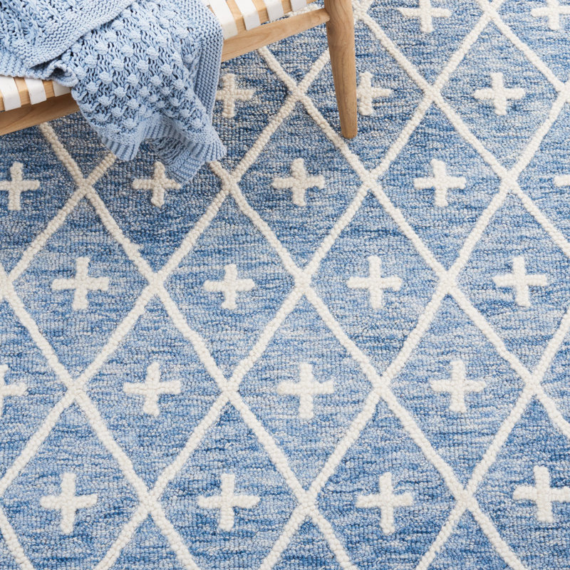 Metro Hand Tufted Wool And Cotton With Latex Southwestern Rug, Rectangle 3' x 5'