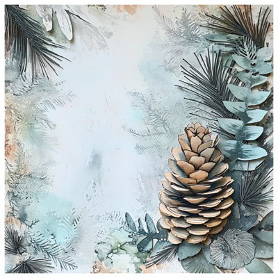 Pinecone Eucalyptus Arrangement Comforter