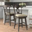 Tabouret de comptoir pivotant rembourré Marcotte-2008173775-1954776651