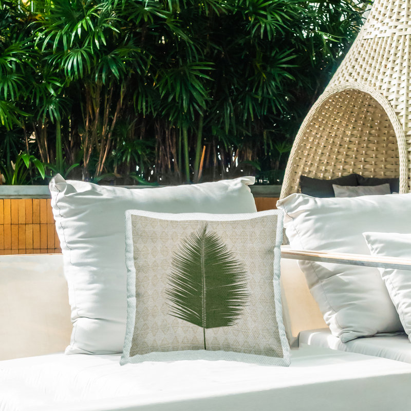 Floral Outdoor Throw Pillow