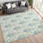 Machine Washable Indoor/Outdoor Chantille ACN2325 Damask Rug-831890237