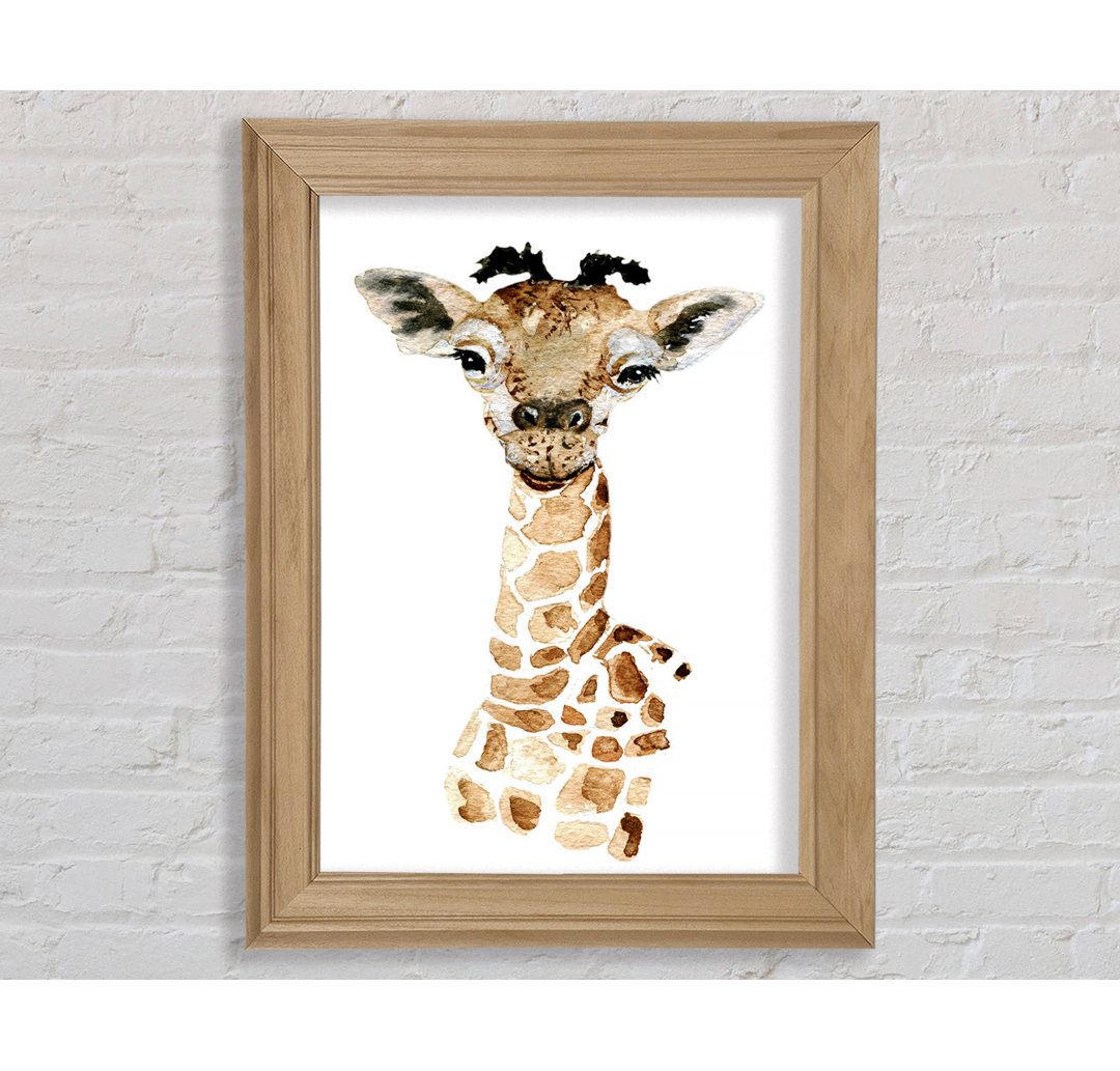 Giraffe Beauty - Einzelner Bilderrahmen Kunstdrucke