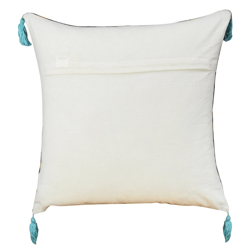 Abstract Cotton Throw Pillow
