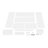 80.7"H X 29.5"W 6-Tier Acrylic Bookshelf Clear Multipurpose Storage Rack