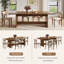 Table de salle à manger 86,7 po Mid Century-1775506331