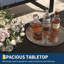 Ensemble de mobilier d'extérieur en aluminium 4 pièces, ensemble de conversation avec coussins épais lavables, canapé modulaire pour terrasse au bord de la piscine