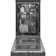 18" 52 dBA Smart Portable Full Console Dishwasher with Sanitize Cycle
