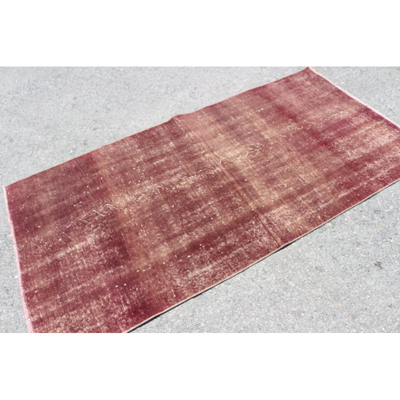 Tapis de couloir rouge turc tissé à la main pour le salon