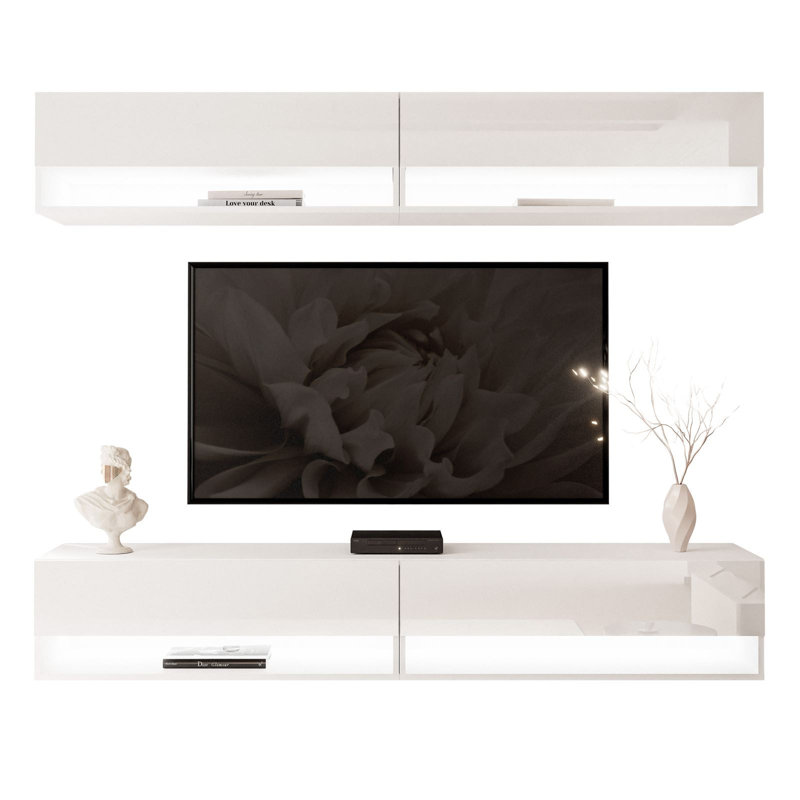 Coryon Entertainment Unit for TVs up to 70", High-gloss white