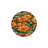 Floral Orange Patterned Washable Carpet-942084879