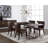 Grigg Metal Base Dining Table - Brown