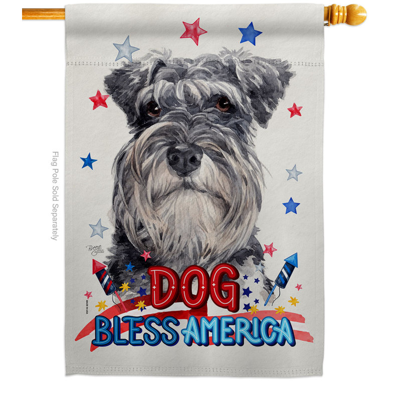 Double Sided 40'' H x 28'' W Polyester Animal House Flag