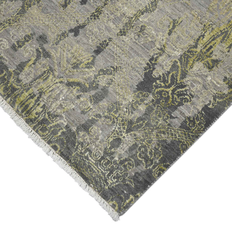 Pearl Geometric Area Rug in Gray, Rectangle 8' x 10'