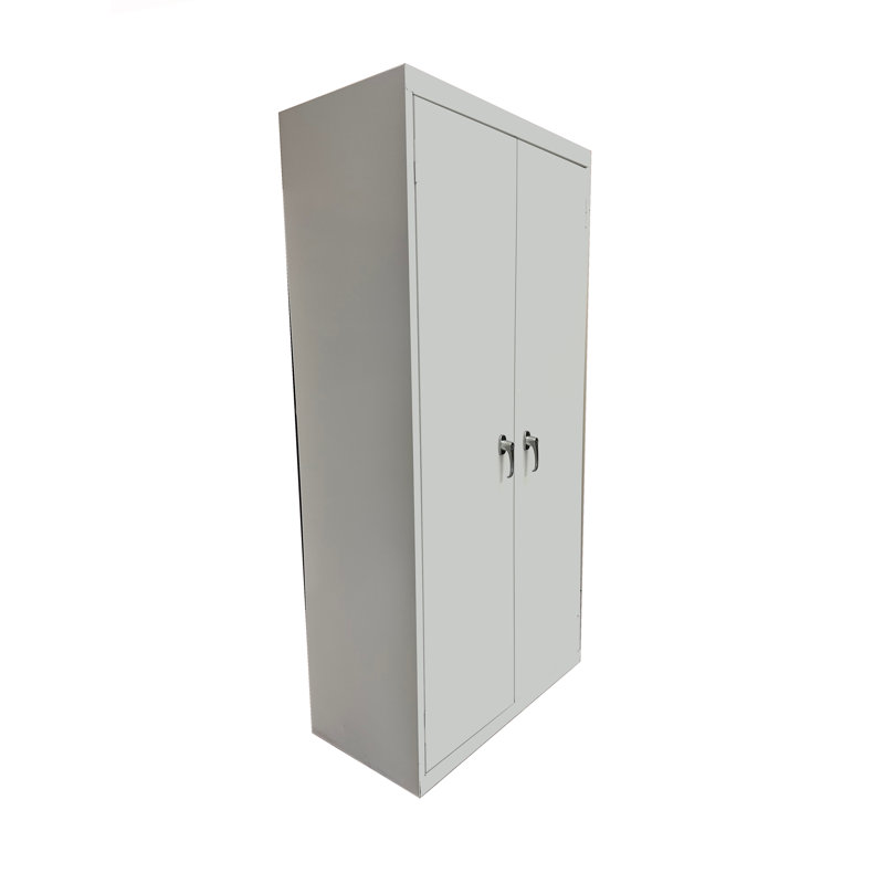 Armoire de rangement en acier soudé Jaylon - l 36 po x P 24 po x H 78 po, Gris colombe