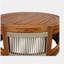 Table basse d'extérieur en bois d'acacia 27,95 po - corde de style bohème d'appoint tissée à la main avec durabilité