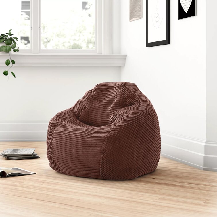 Zipcode Design™ Corduroy Bean Bag Chair & Lounger & Reviews