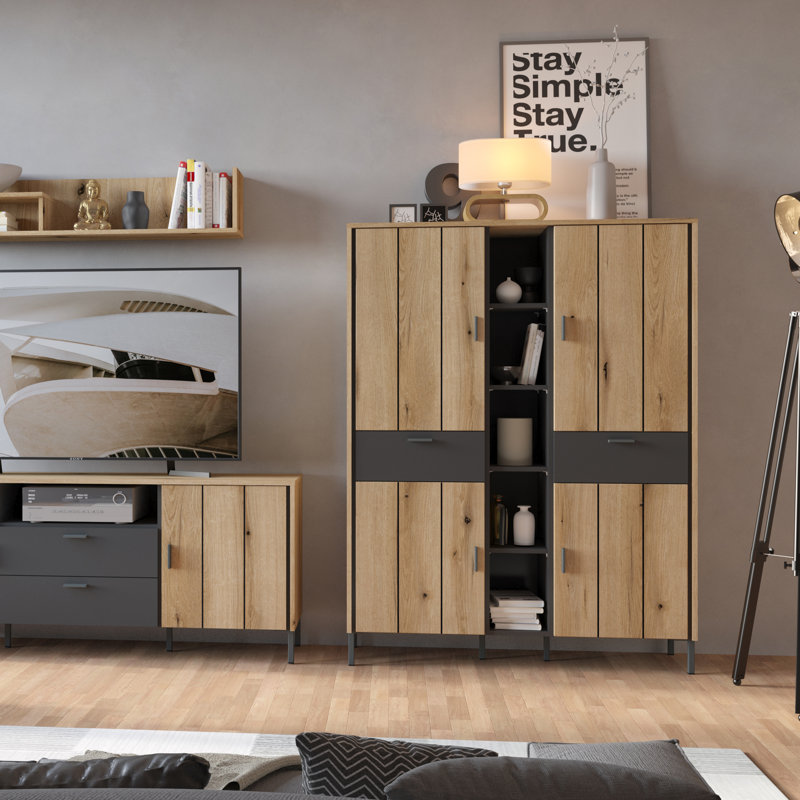 Aliceia 2 Door Manufactured Wood Wardrobe