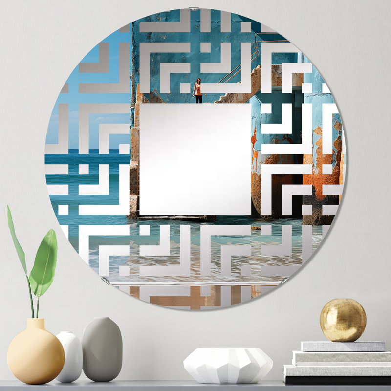 Miroir mural rond, 23,6 po x 23,6 po