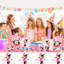 Minnie Mouse Party Supplies,65pcs Minnie Party Tableware Set