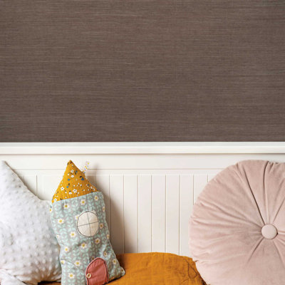 Papier peint sisal monochromatique Authentic Grasscloth