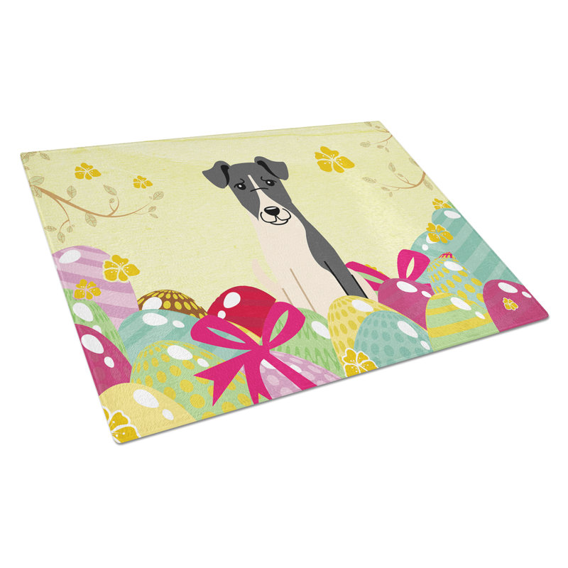 The Holiday Aisle Saroyan Glass Smooth Fox Terrier Cutting Board