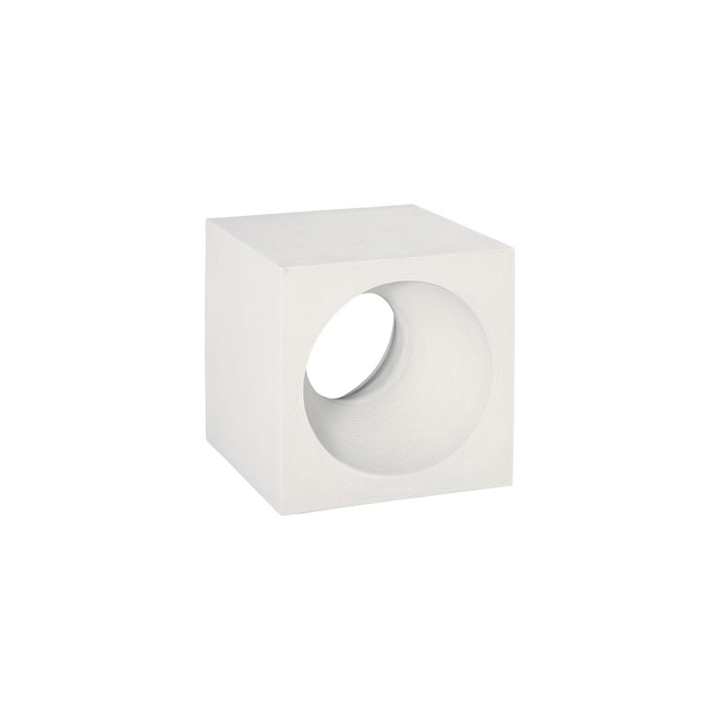 Void Side Table, White Stone