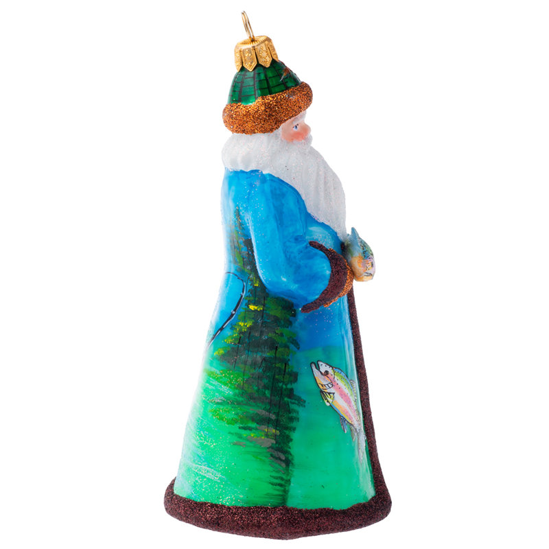 Glitterazzi Fly Fishing Santa