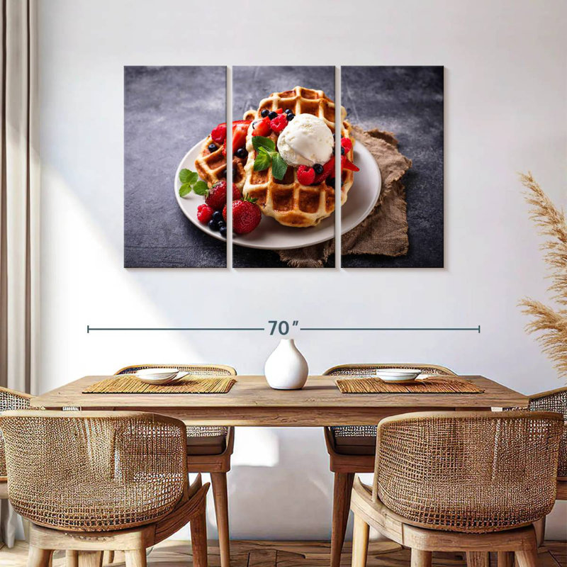 Yarlin Berry Belgian Waffles, 36" H x 57" W