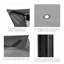 Moustiquaire pour moustiquaire pour l'extérieur 11 x 11 pi avec sac de transport (gris clair)-125125331